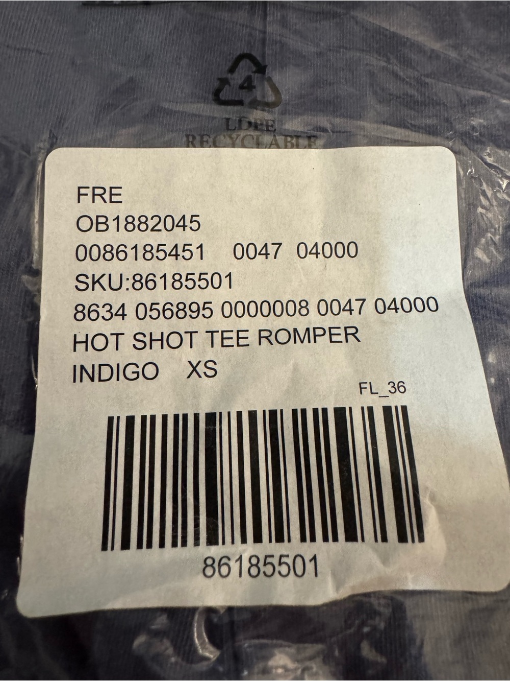 FP MOVEMENT by FREE PEOPLE HOT SHOT TEE ROMPER - Picture 13 of 13